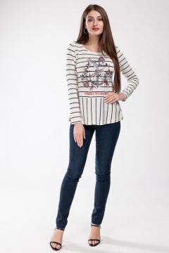 Джемпер женский из трикотажа с декоративной тесьмой Femme & Devur 3321 1.54F(170) - фото 2