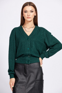 Юбка из экокожи с накладными карманами и зауженным силуэтом EOLA 2283 черный - фото 5