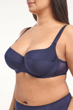 Бюстгальтер с поддержкой из трикотажа синий Milady 106 15.9 - фото 3