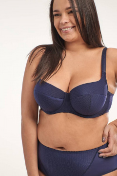 Бюстгальтер с поддержкой из трикотажа синий Milady 106 15.9 - фото 1