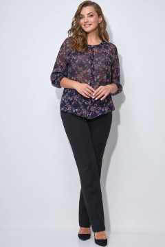 LeNata 11104 цветы-на-синем