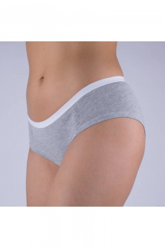 Трусы брифы из хлопка с эластаном Verally 1157-1 меланж - фото 3