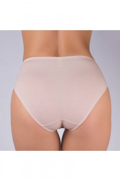 Трусы кружево из эластичного хлопкового полотна Verally 150-3 серебристый пион - фото 2