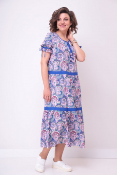 Платье из шифона с цветочным принтом для летнего повседневного стиля Solomeya Lux 588 1 - фото 5