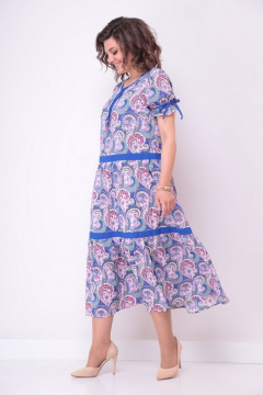 Платье из шифона с цветочным принтом для летнего повседневного стиля Solomeya Lux 588 1 - фото 3