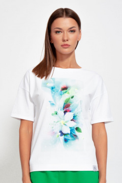 Футболка из хлопка с длинным рукавом для круглый год Kivviwear 4026.77 - фото 1