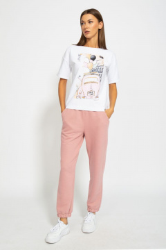 Футболка из хлопка с удлинённым рукавом и принтом Kivviwear 4026.78 - фото 4