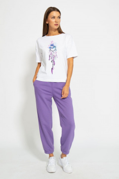 Футболка из хлопка с длинным рукавом и цифровым принтом Kivviwear 4026.79 - фото 2