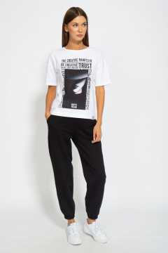 Футболка из хлопка с длинным рукавом и цифровым принтом Kivviwear 4026.81 - фото 2