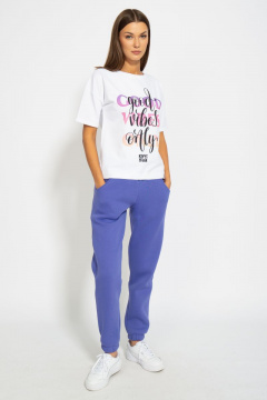 Футболка из хлопка с удлинённым рукавом и принтом Kivviwear 4026.82 - фото 5