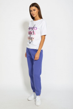 Футболка из хлопка с удлинённым рукавом и принтом Kivviwear 4026.82 - фото 4