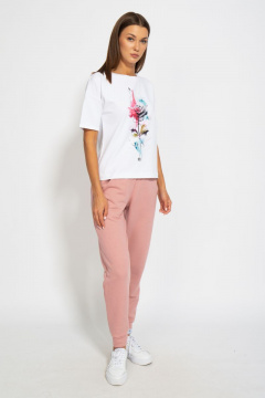 Футболка свободного кроя из трикотажа хлопка Kivviwear 4026.86 - фото 4