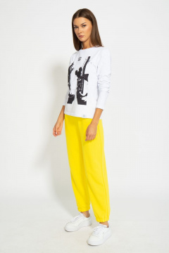 Классический демисезонный лонгслив из хлопка Kivviwear 4061.10 - фото 5