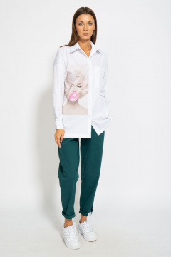 Рубашка классическая хлопковая свободного кроя Kivviwear 4070.06 - фото 2