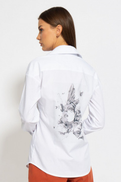 Рубашка классическая хлопковая приталенного силуэта Kivviwear 4099.02 - фото 1