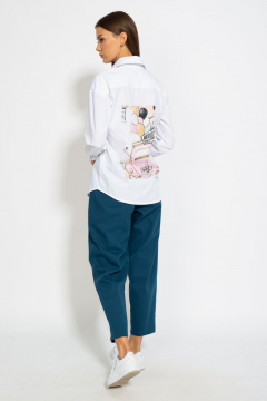 Рубашка классическая хлопковая приталенного кроя Kivviwear 4099.04 - фото 4