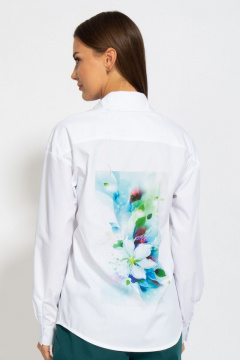 Рубашка классическая хлопковая приталенного кроя Kivviwear 4099.05 - фото 1