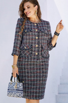 Vittoria Queen 17173 дизайн_клетка-фиолетовый