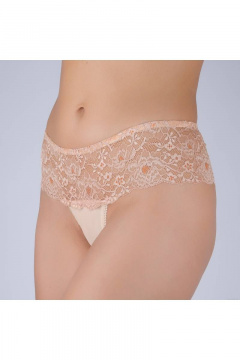 Трусы-стринги из эластичного полотна и кружева Verally 1014-3 жасмин - фото 3