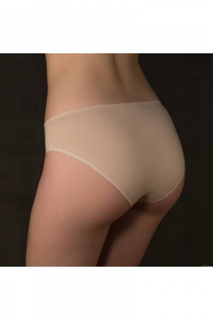 Трусы из хлопкового трикотажа с кружевом и классической линией Verally 102-1 серебристый пион - фото 2