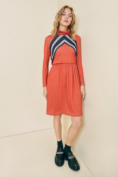 Демисезонное платье с карманами, отрезное по линии талии Art Ribbon M3731P - фото 1