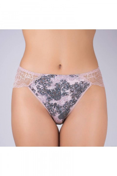 Трусы из эластичного полотна с кружева и мягкой отделкой Verally 1038-4 бриджит - фото 1