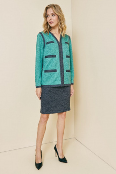 Демисезонный трикотажный костюм в зеленых оттенках Art Ribbon M3778 - фото 2