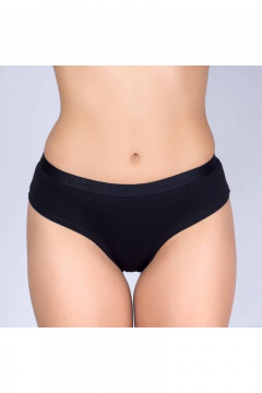 Трусы-брифы из трикотажа и хлопка, эластичные Verally 1088-3 черный - фото 1