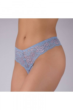 Трусы-стринги из эластичного кружева, голубые Verally 1125-2 дольче - фото 3