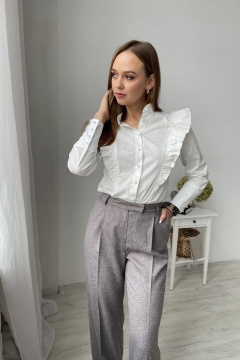 Деловой комплект блуза и брюки из текстиля PUR PUR 11-059 - фото 3