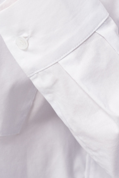 Блузка женская оверсайз деловой из хлопка Панда 112540w белый - фото 4