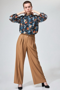 Брюки палаццо широкие с стрелками и высокой посадкой Angelina & Сo 744 - фото 3