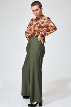 Брюки палаццо широкие с стрелками и высокой посадкой Angelina & Сo 753 - фото 2