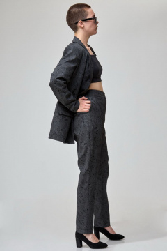 Классические брюки с высокой посадкой и вставками из тесьмы Angelina & Сo 761 - фото 2