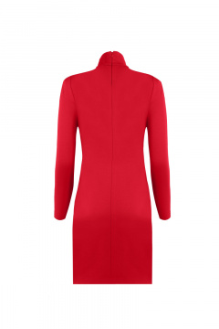 Платье из текстиля для демисезонных прогулок Elema 5К-122771-1-158 красный - фото 2