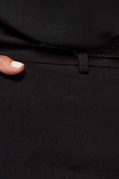 Классические брюки клеш с высокой посадкой и стрелками Панда 112160w черный - фото 3