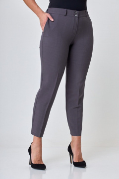 Серые брюки с функциональными карманами из текстиля Anelli 733 пепельный_графит - фото 5