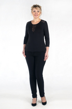 Блуза из вискозы и трикотажа для комфортной повседневной носки Zlata 1933 - фото 1