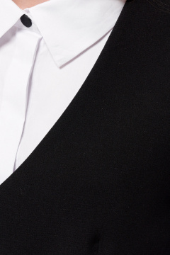 Жилет женский короткий деловой из текстиля Панда 107837w черный - фото 3