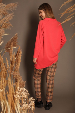 Длинный демисезонный джемпер из мягкого трикотажа LM КЛ8005 - фото 5