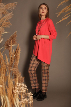 Длинный демисезонный джемпер из мягкого трикотажа LM КЛ8005 - фото 4