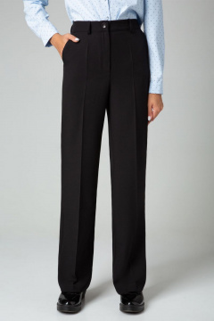 Брюки-палаццо со стрелками и высокой посадкой IVARI 309 черный - фото 3