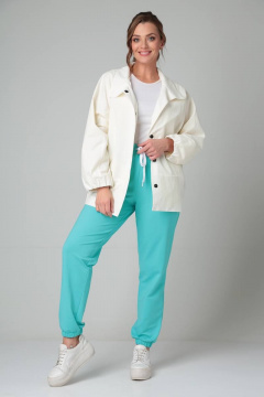 Жакет свободного кроя из плащёвой ткани в стиле На каждый день TVIN 8190 /1 - фото 1