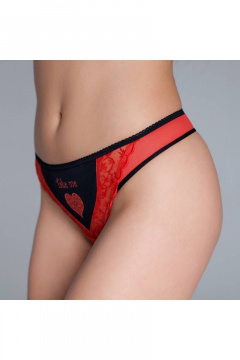 Трусы-брифы из эластичного полотна с принтом Verally S008-1 помада - фото 3