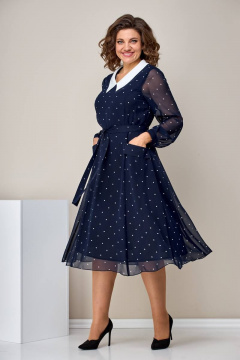 Moda Versal П2399 т.синий_горох