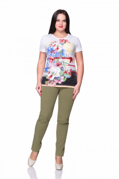 Майка из трикотажа для повседневных образов Golden Valley 2068 белый - фото 2