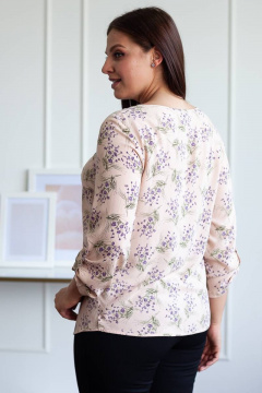 Блуза из вискозы и текстиля в мультиколор для повседневного стиля Femme & Devur 70048 3.34F(170) - фото 3