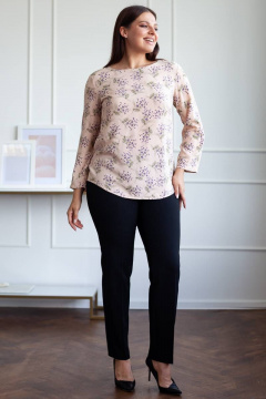 Блуза из вискозы и текстиля в мультиколор для повседневного стиля Femme & Devur 70048 3.34F(170) - фото 2