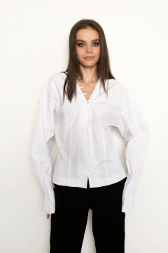 Блуза AURA otd 2061 белый - фото 3