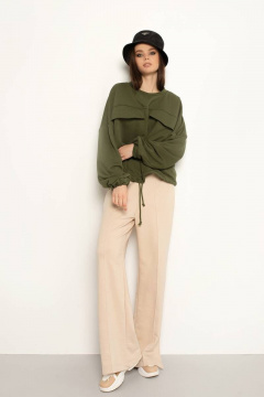 Брюки, свитшот AURA otd 8005 хаки+кремовый - фото 5